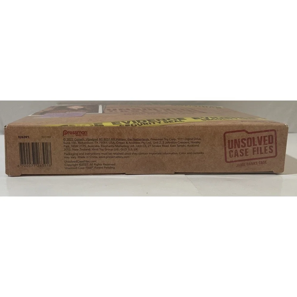 Unsolved Case Files Game Jamie Banks Cold Case‎ Murder Mystery Detective-USED